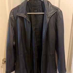 JLC New York Large Leather Coat